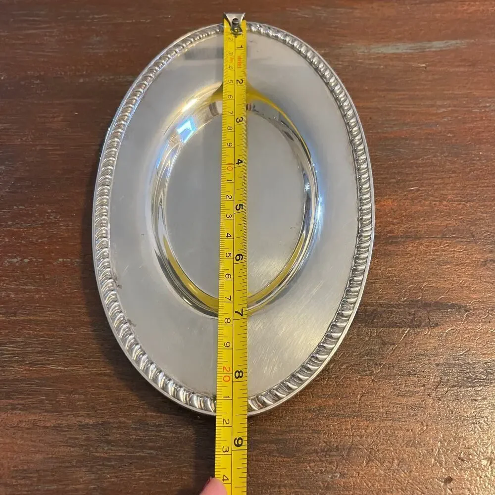 Roger Bros 1847 Silverware Small Tray Oval Plate